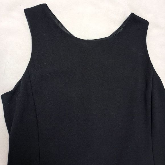 Eileen Fisher Black Sleeveless Viscose Blend Pull-on Dress, Size Medium - Picture 6 of 15